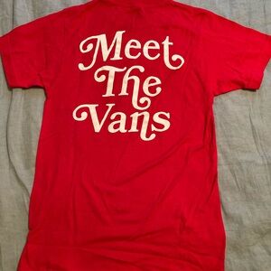 NWOT Limited Edition Vans Red Holiday T-Shirt Size Men's XS (Unisex)